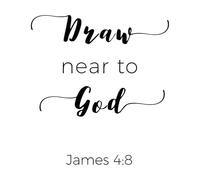 Stickers gravés phrase biblique tirée de l'épître de Jacques 48 54.6x59.3cm Installation facile Noir