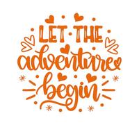 Stickers gravés Que l'aventure commence ! Saint-Valentin, mon amour, sois à moi ! 67.2x70.6cm Peinture murale artistique Orange