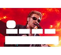 Stickers hommage Johnny Hallyday pour personnaliser votre Carte Bleue selon l'envie du moment