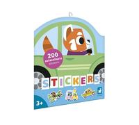 Stickers - JANOD - Véhicules - 200 stickers repositionnables - 6 planches (33 pces) - Dès 3 ans