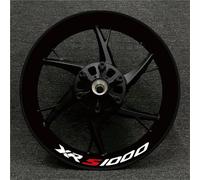 Stickers Jante Moto Autocollants pour Jantes De Moto pour BMW S1000XR S1000 S 1000 XR : Bandes Réfléchissantes Et Décoratifs Imperméable Roues Autocollant(Couleur 28)