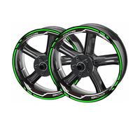 Stickers Jante Moto Autocollants pour Jantes De Moto pour Kawasaki pour Z900 pour Z 900 - Bandes Réfléchissantes Et Imperméables Imperméable Roues Autocollant(Couleur 1)