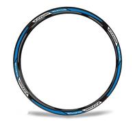 Stickers Jante Moto Autocollants pour Jantes De Moto pour Suzuki V-Strom DL 650 SX 250 Dl1000 1050 XT 19 "17" - Bandes Réfléchissantes pour Et Moyeux Imperméable Roues Autocollant(Couleur 2)