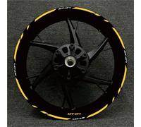 Stickers Jante Moto Autocollants pour Jantes De Moto pour Yamaha MT-07 MT07 MT 07 2020 2021 2022 - Bandes Réfléchissantes Imperméable Roues Autocollant(Couleur 28)