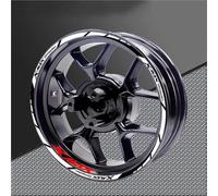 Stickers Jante Moto Autocollants pour Jantes De Moto pour Yamaha XMAX300 XMAX125 XMAX250 Xmax 125 250 300 Réfléchissants pour Et Moyeux Imperméable Roues Autocollant(Couleur 1)