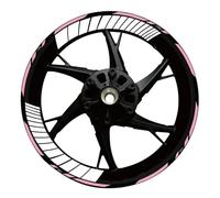 Stickers Jante Moto Autocollants Réfléchissants pour Jantes De Moto pour Kawasaki pour Z900 pour Z1000 pour Z 900 1000(17 Pouces) Imperméable Roues Autocollant(Couleur 28)