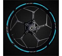 Stickers Jante Moto Autocollants Réfléchissants pour Jantes De Moto pour Yamaha MT-09 MT09 MT 09 - Bandes Adhésives pour Moyeu Imperméable Roues Autocollant(Couleur 14)