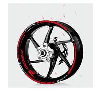 Stickers Jantes Moto Réfléchissantes Accessoires De Moto Jante Protéger Autocollant Étanche Réfléchissant Décoratif Roue Décalcomanie Pour F900R F900 R F 900R(Rouge)