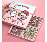 Stickers Kawaii,100 Pièces Enfants Manga Aesthetic Décoratifs Autocollants, Animé Mignons Filles Japonais Personnalisé Scrapbooking Stickers Set,Ordinateur Portable Livre De Coupe En Papier