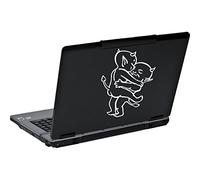 Stickers l'amour des Petits Diables - Bleu Foncé, L 20cm x H 24cm