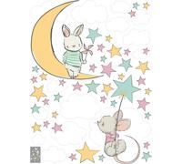 Stickers lapin et souris à la quête des étoiles