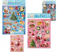 Stickers laser 06 Noël / Christmas 20x25cm mix prix par 1 pc