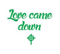 Stickers lettrage citation chrétienne 64x81.4cm Multicolore Vert