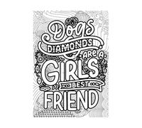 Stickers lettrage Citations inspirantes sur le thème « Le chien est le meilleur ami de la fille » 50.4x71.3cm Installation facile Noir