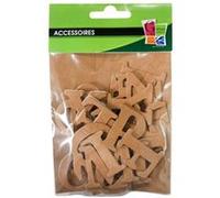 Stickers - Kraft - 36 Lettres Alphabet - 3.5 cm - Décoration Bureau - Mixte