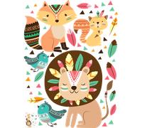 Stickers lion et les plumes magiques