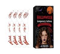 Stickers maquillage Halloween Décalcomanies Réalistes Adaptées À La Peau Et