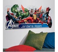 Stickers - Marvel - Avengers - Personnalisable - H42 x L99cm - Décoration murale enfant