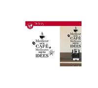 Stickers Meilleures Café - 1 Planche 20 x 70 cm