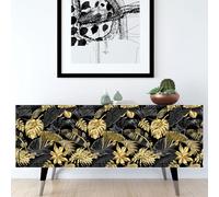 Stickers Meuble - Feuilles 3617681953364 - Adhésif Mat - Hauteur 100 x Largeur 300 cm