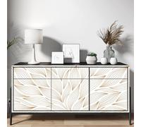 Stickers Meuble - Feuilles 3617689919751 - Adhésif Mat - Hauteur 100 x Largeur 250 cm