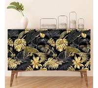 Stickers Meuble - Feuilles 3617689925912 - Adhésif Mat - Hauteur 50 x Largeur 100 cm