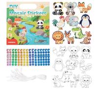 Stickers Mignons Pour Kits De Bricolage 2-en-1 Mosaïque Coloriage