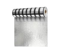 Stickers Miroirs Pour Mur | Feuille Argentée Moderne À Rayures - Feuilles autocollantes à et coller - pour Commode Loisir Créatif Maison Frigo Plan de Travail Chambre Salle de Bain Bureau