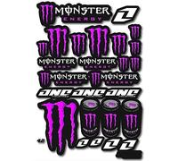 Stickers Monster Energy - Stickers Moto - Autocollants pour Quad - Motocross - Pour motos, voitures, casques, ordinateurs portables et autres objets