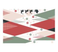 Stickers montagnes scandinaves en avant les rennes !