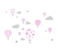 Stickers montgolfières en haut dans le ciel