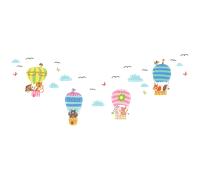 Stickers montgolfières et les animaux enchanteurs