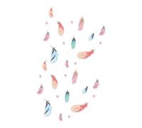 STICKERS MOTIFS PLUMES DECORATION CHAMBRE ENFANT