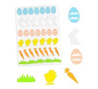 Stickers mousse Pâques 1,5 à 3,5 cm 39 pièces