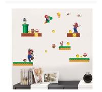 Stickers mural - Super Mario Bros - 137x97 cm - Décoration murale - Enfant - Mixte