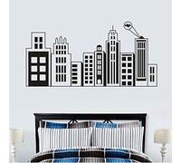 Stickers Muraux 115 Cm * 57 Cm Batman Gotham City Wall Decal Building Silhouette Wall Sticker Superhero Theme Kids Room Decoration Batman Vinyl Murals