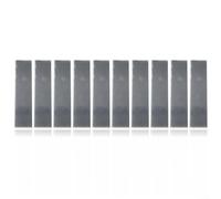 Stickers Muraux 3D Acrylique Bande Longue 10pcs Décoration Murale Salon pour chambre Canapé 5x20cm(sliver)