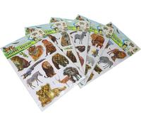 Stickers muraux 3D animaux MIX
