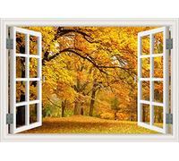 Stickers muraux 3D autocollant de fenêtre décoration autocollants muraux autocollants paysage stickers muraux maison salon stickers muraux-W_40x60cm