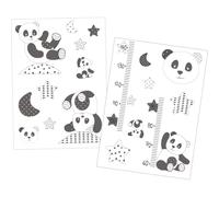 Stickers muraux 70x50cm en Adhésif gris gris TU