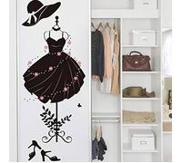 Stickers Muraux Adulte Noir, Motif Pissenlit Papillon Agapanthe Cristal, Décoration Chambre Couloir Salon