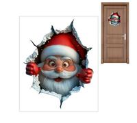 Stickers muraux amovibles de Noël - Décoration murale de Noël - Décoration murale de Noël - Pour école, chambre, salon, bureau, fête