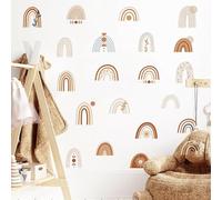 Stickers muraux amovibles pour chambre d'enfant avec nuages arc-en-ciel pour une atmosphère ludique