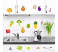 Stickers muraux amovibles pour cuisine avec motifs légumes et fruits pour un look frais