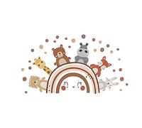 Stickers muraux arc-en-ciel mignons pour chambre d'enfant