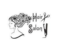 Stickers Muraux Autocollant De Salon De Coiffure Génération Personnalité Mural