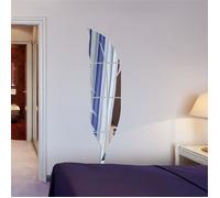 Stickers muraux Autocollant Miroir Plume Argent S