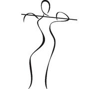 stickers muraux autocollants e328 danseurs Club 96x60 cm -