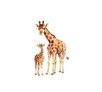 Stickers Muraux Autocollants Muraux Amovibles Et Imperméables En Forme De Girafe Pour Salon, Chambre À Coucher, Fenêtre, Peinture Décorative