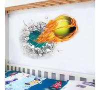 Stickers Muraux Ballon De Tennis Autocollant Mural Sticker Mural Pour Chambre Salon Mur,Autocollant Decoratif Mural, Chambre Enfants Bébé Pépinière,Decoration